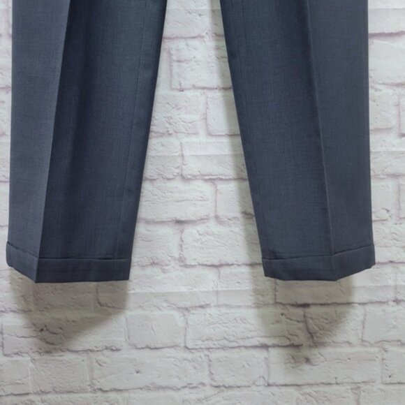 Givenchy Monsieur Wool Suit No Size Micro Houndstooth Jacket Pants Midnight Blue - Picture 6 of 9
